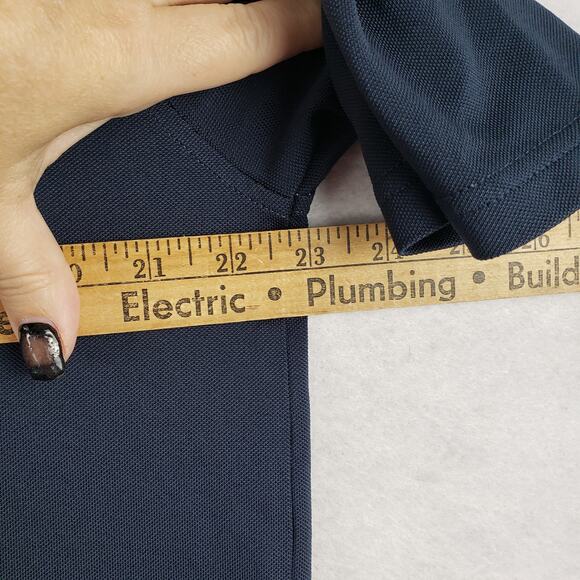 FootJoy Mens L Short Sleeve Golf Polo Retro Colorblock Stripe Langdon Farms Club - Picture 7 of 10